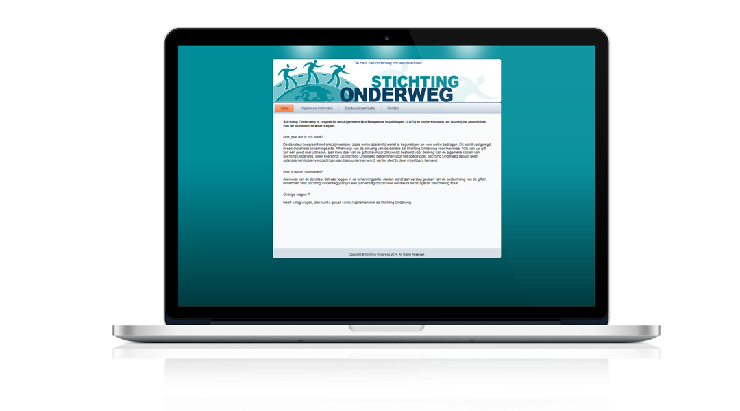 WEBDESIGN STICHTING ONDERWEG